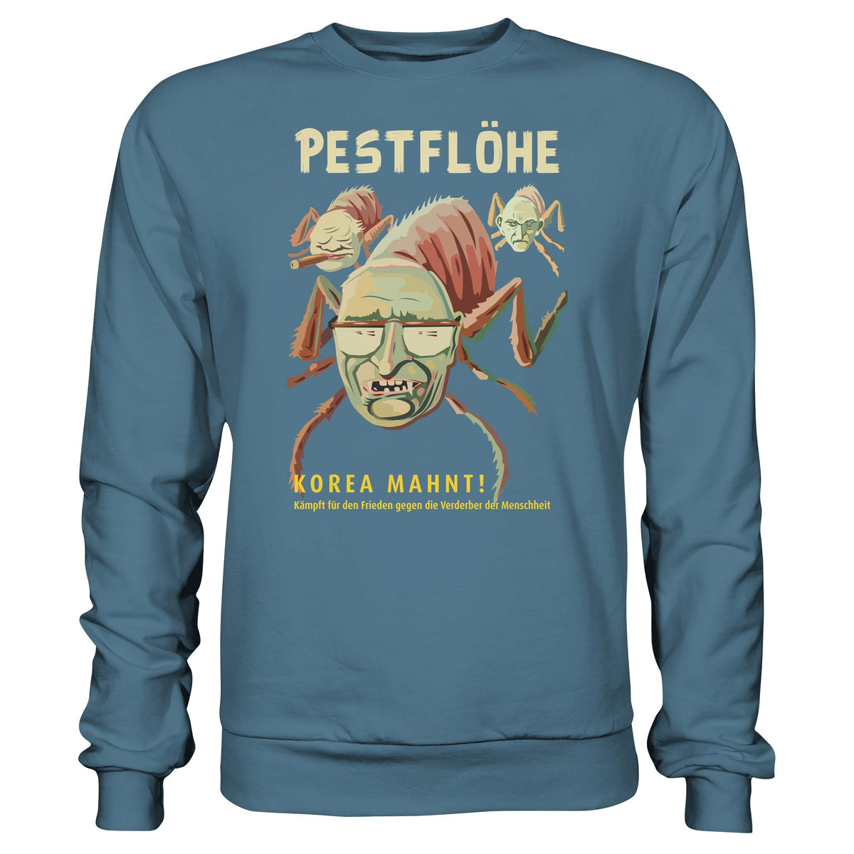 DDR Ostalgie Pullover Unisex • NATO-PESTFLÖHE - KOREA WARNT