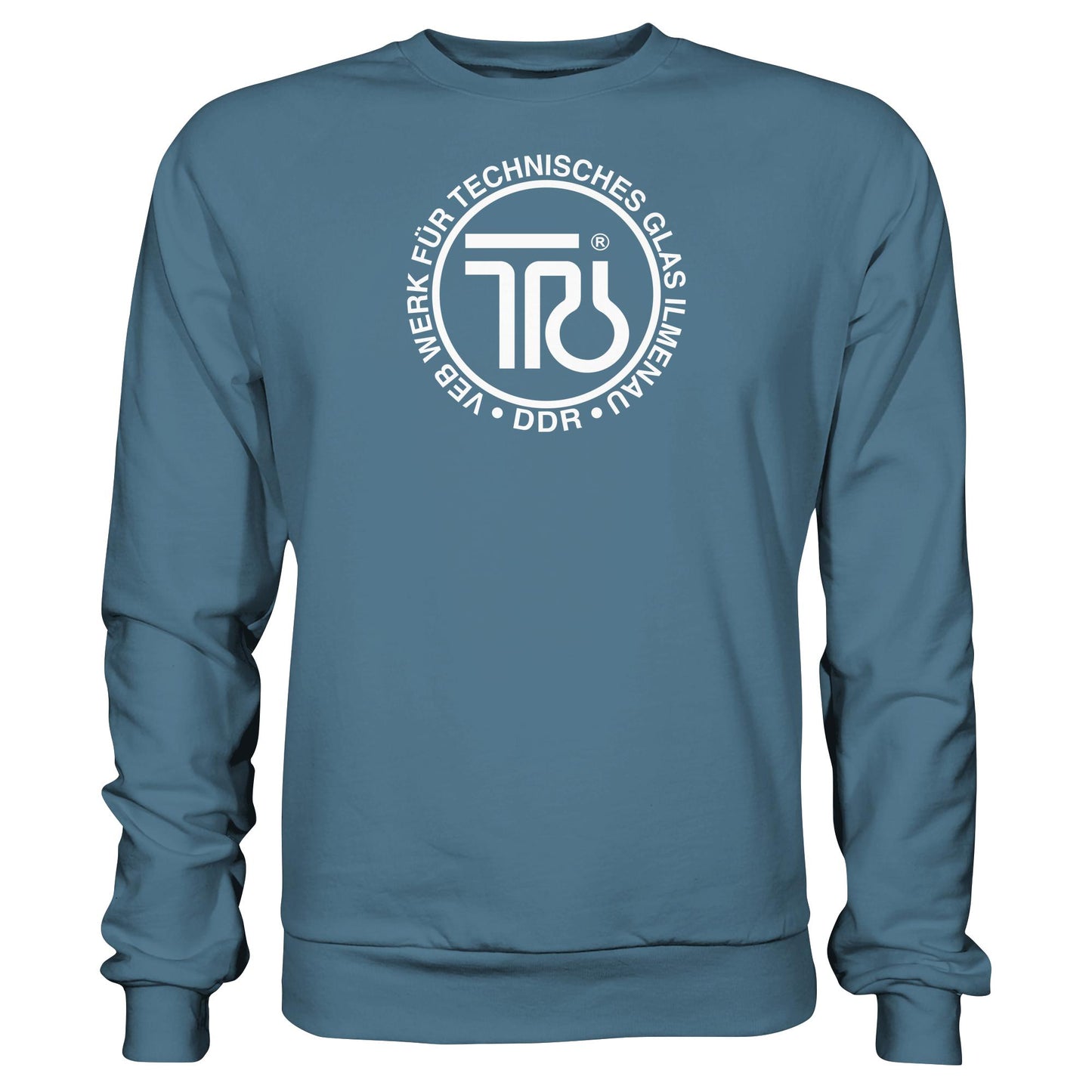 DDR Ostalgie Pullover Unisex • VEB WERK FÜR TECHNISCHES GLAS ILMENAU