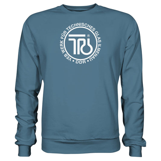 DDR Ostalgie Pullover Unisex • VEB WERK FÜR TECHNISCHES GLAS ILMENAU
