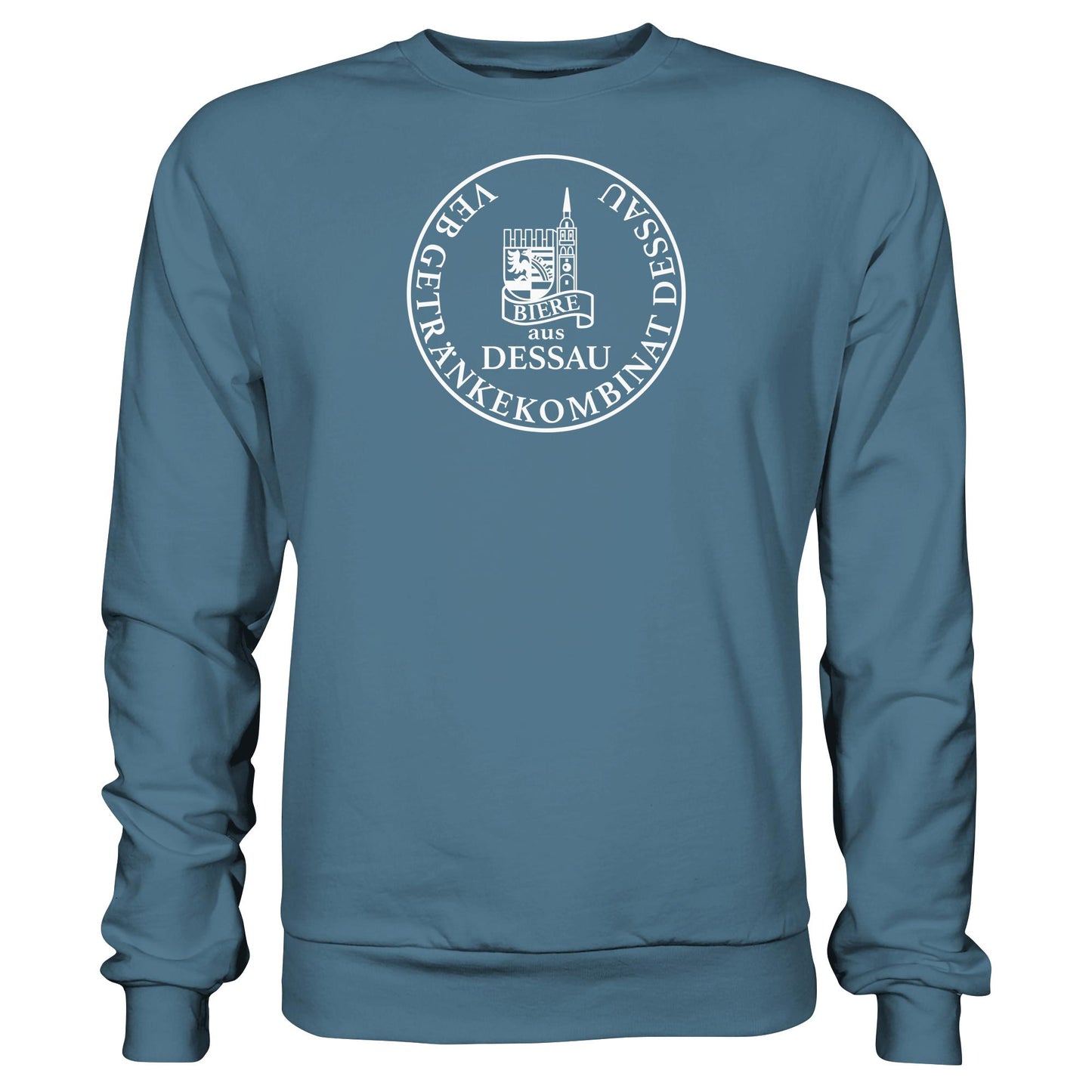 DDR Ostalgie Pullover Unisex • VEB GETRÄNKEKOMBINAT DESSAU BIERE