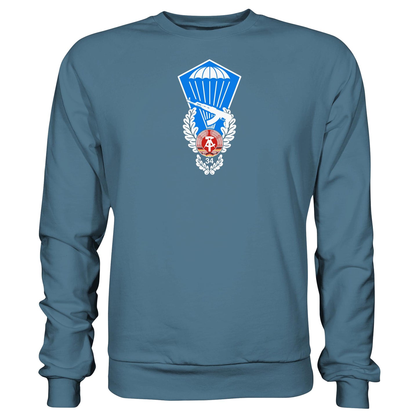 DDR Ostalgie Pullover Unisex • NVA SPRUNGABZEICHEN