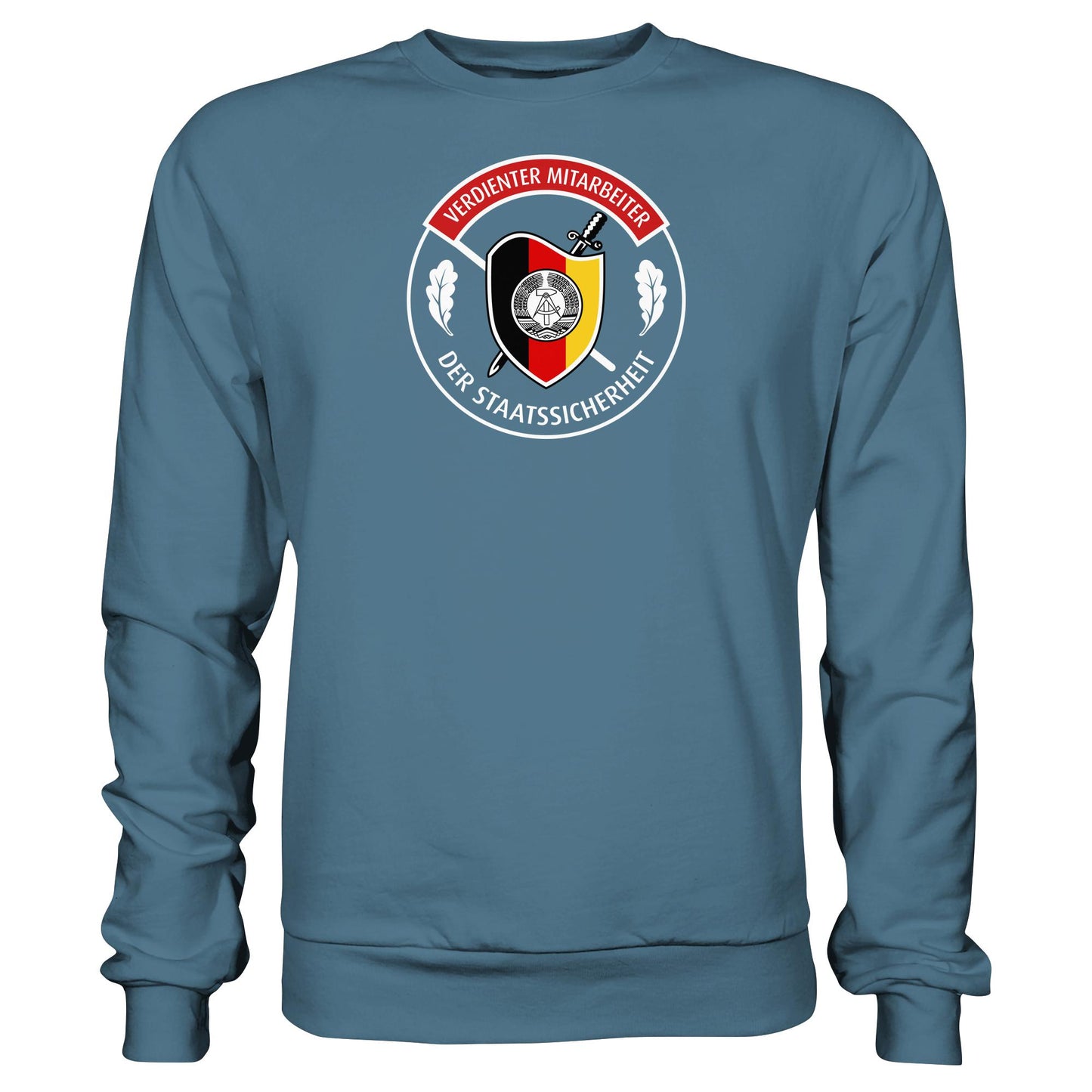 DDR Ostalgie Pullover Unisex • VERDIENTER MITARBEITER DER STAATSSICHERHEIT (ORIGINAL ORDEN)