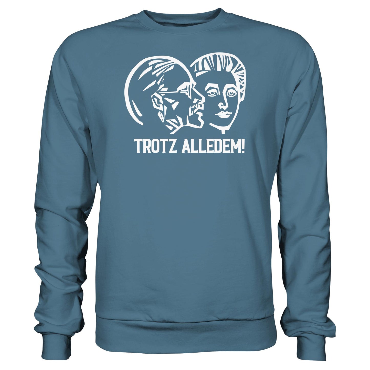 DDR Ostalgie Pullover Unisex • DDR STAATSRATSGEBÄUDE - TROTZ ALLEDEM!