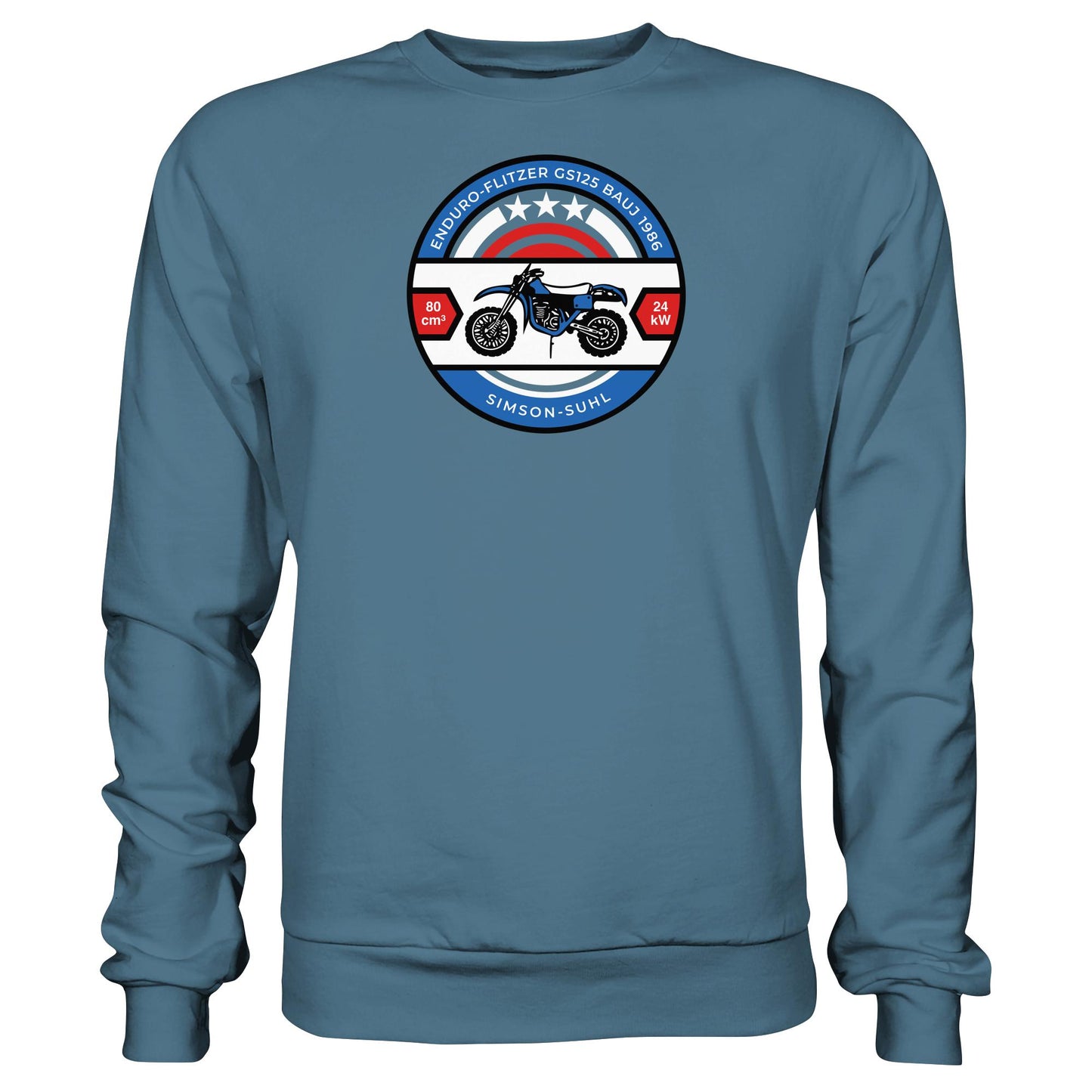 DDR Ostalgie Pullover Unisex • SIMSON ENDURO GS125 - ORIGINAL BIERDECKEL