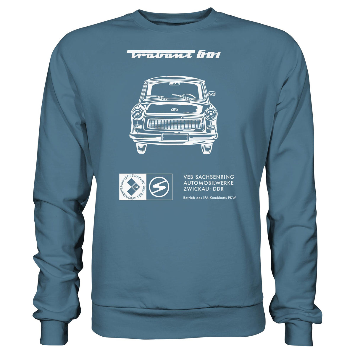 DDR Ostalgie Pullover Unisex • TRABANT 601 (ORIGINAL TITEL BETRIEBSANLEITUNG)