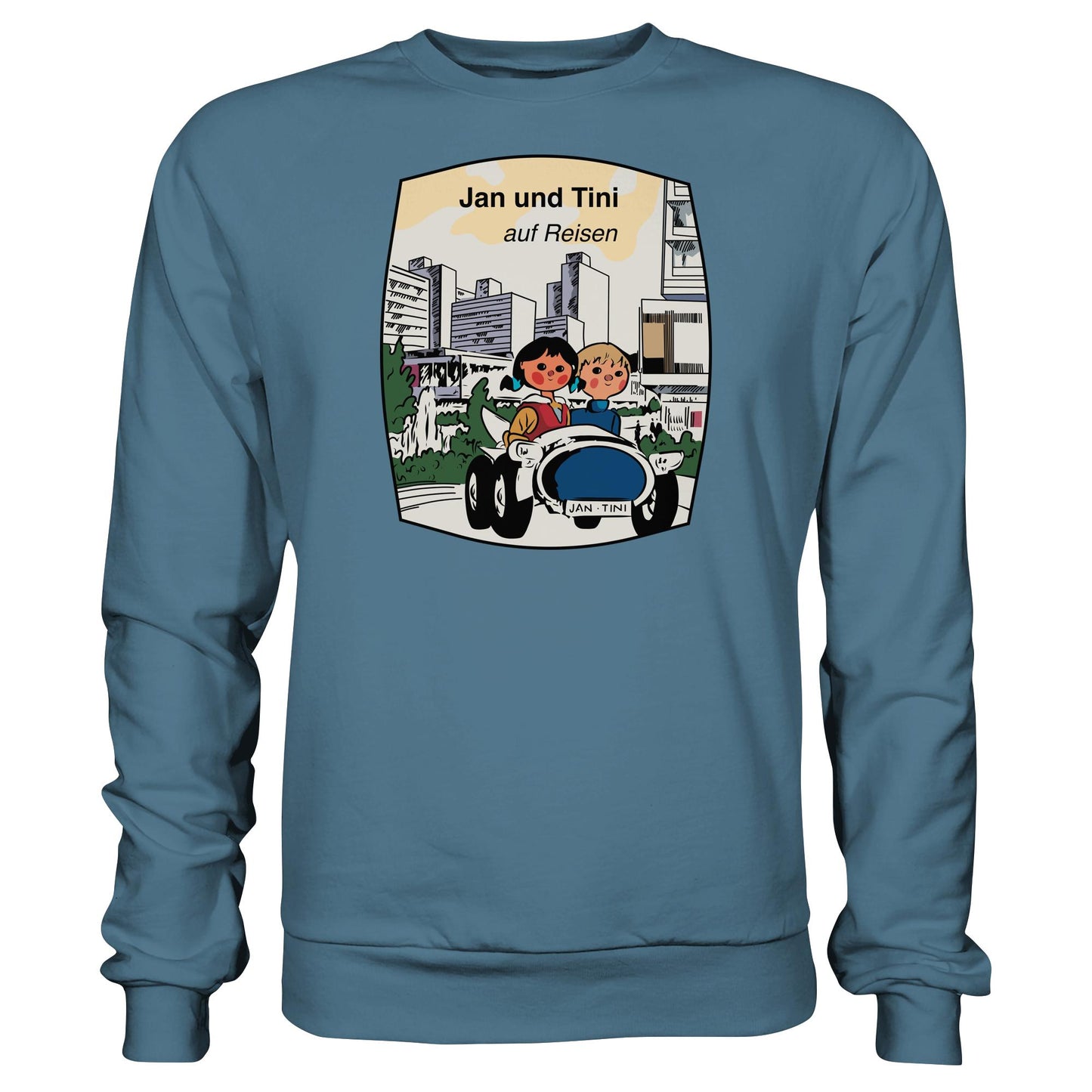 DDR Ostalgie Pullover Unisex • JAN UND TINI AUF REISEN (ORIGINAL QUARTETT)