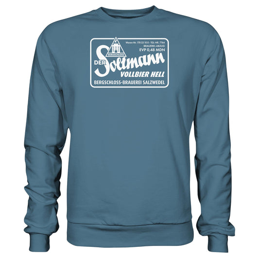 DDR Ostalgie Pullover Unisex • BERGSCHLOSS SALZWEDEL SOLTMANN BIERE