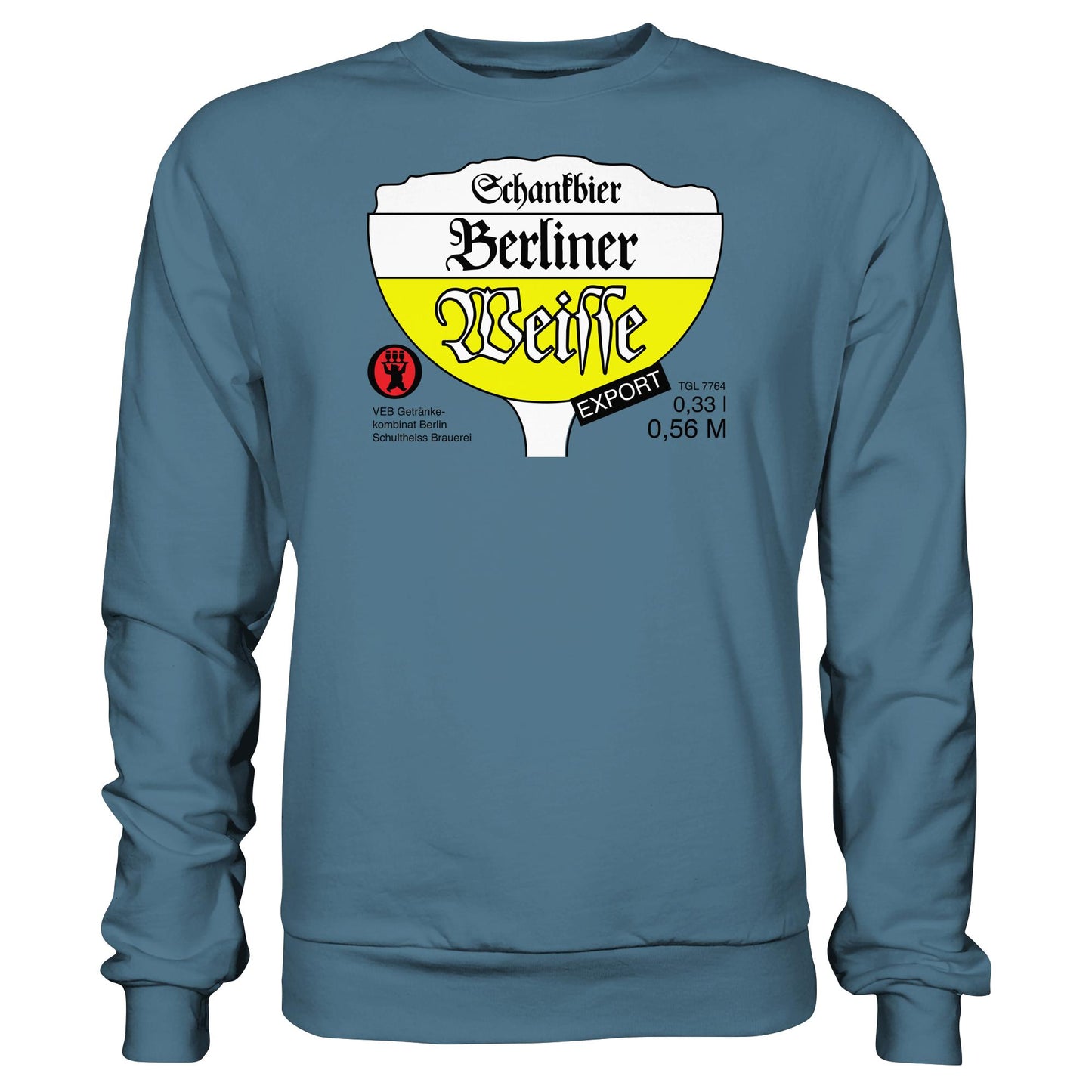 DDR Ostalgie Pullover Unisex • BERLINER WEISSE - VEB GETRÄNKEKOMBINAT BERLIN