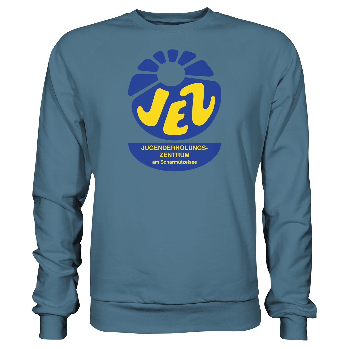 DDR Ostalgie Pullover Unisex • JEZ - JUGENDERHOLUNGSZENTRUM SCHARMÜTZELSEE