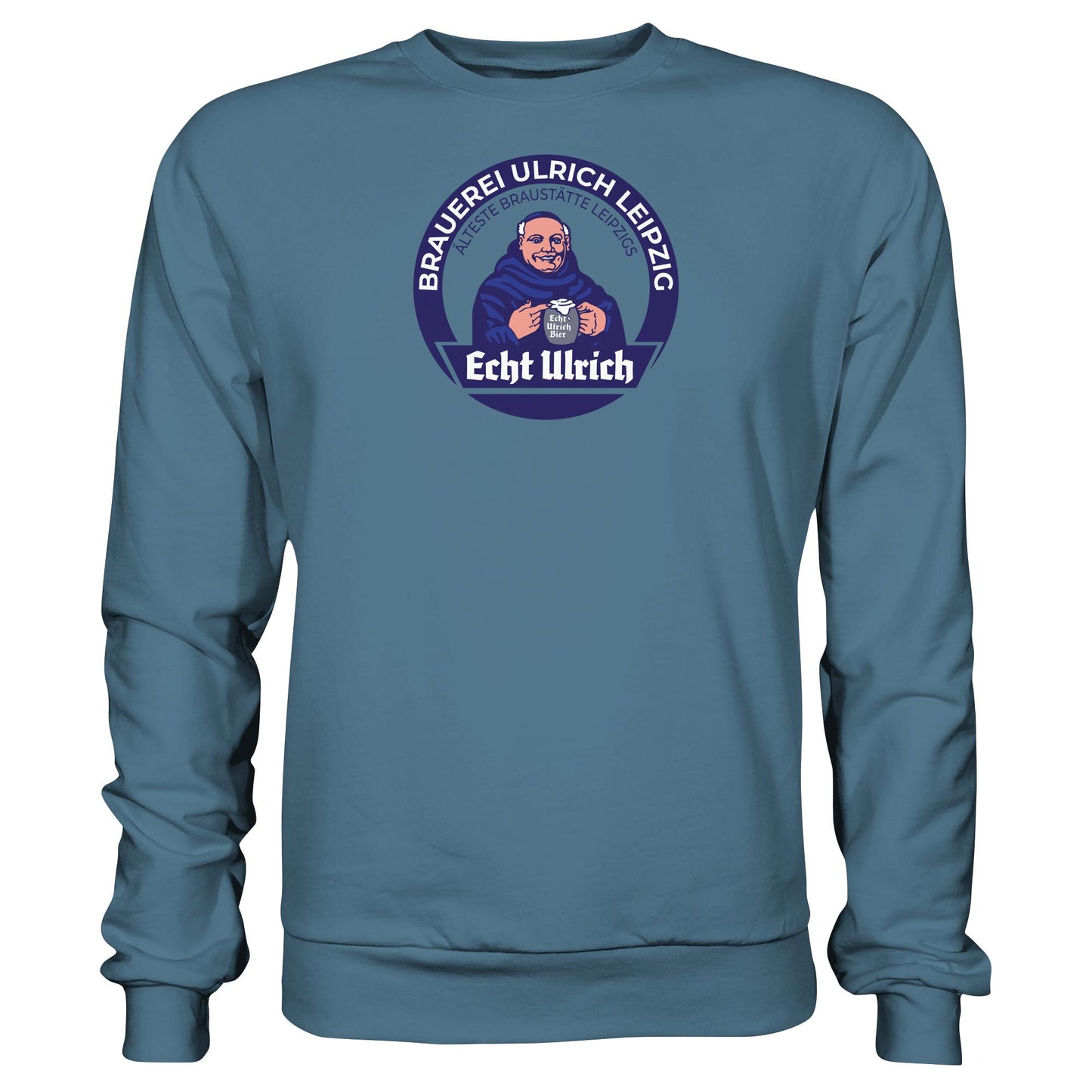 DDR Ostalgie Pullover Unisex • ECHT ULRICH BIER LEIPZIG (ORIGINAL BIERDECKEL)