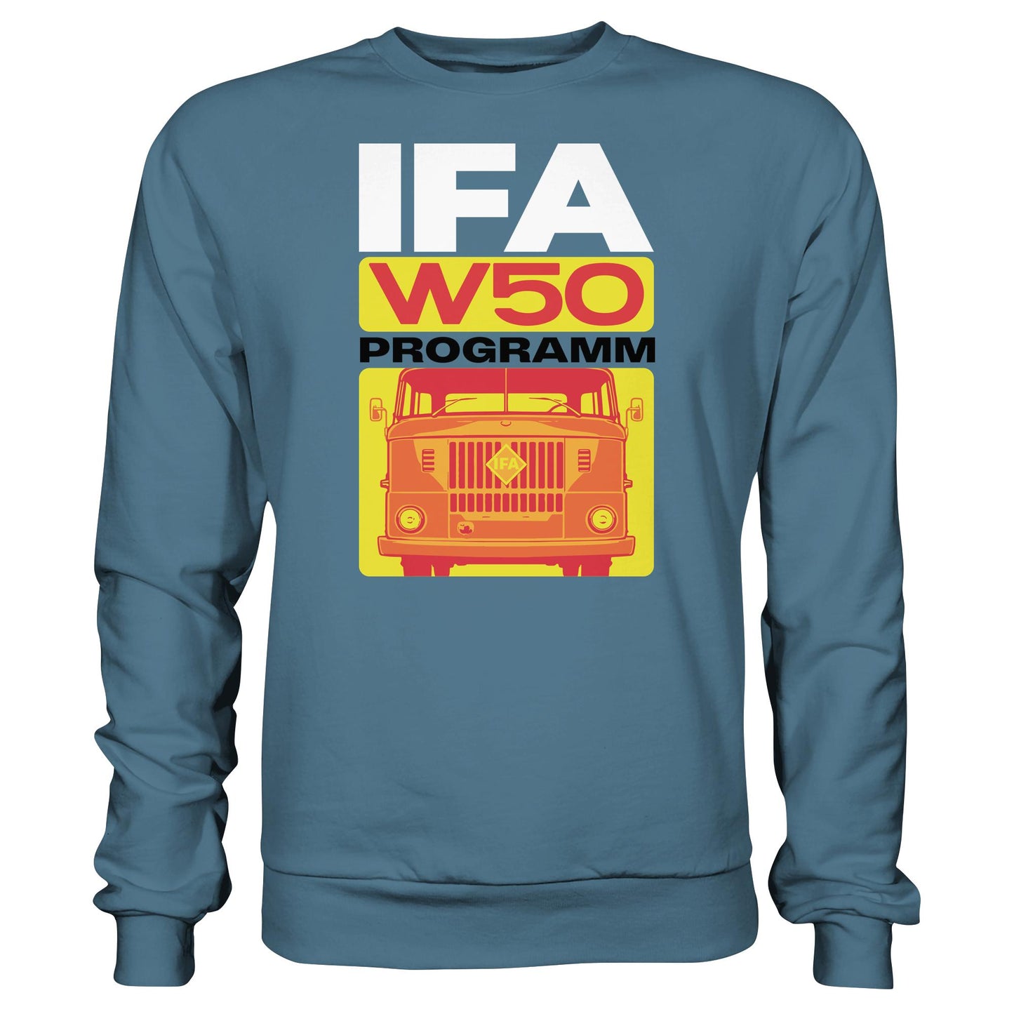 DDR Ostalgie Pullover Unisex • IFA W50 PROGRAMM (ORIGINAL COVER BROSCHÜRE)