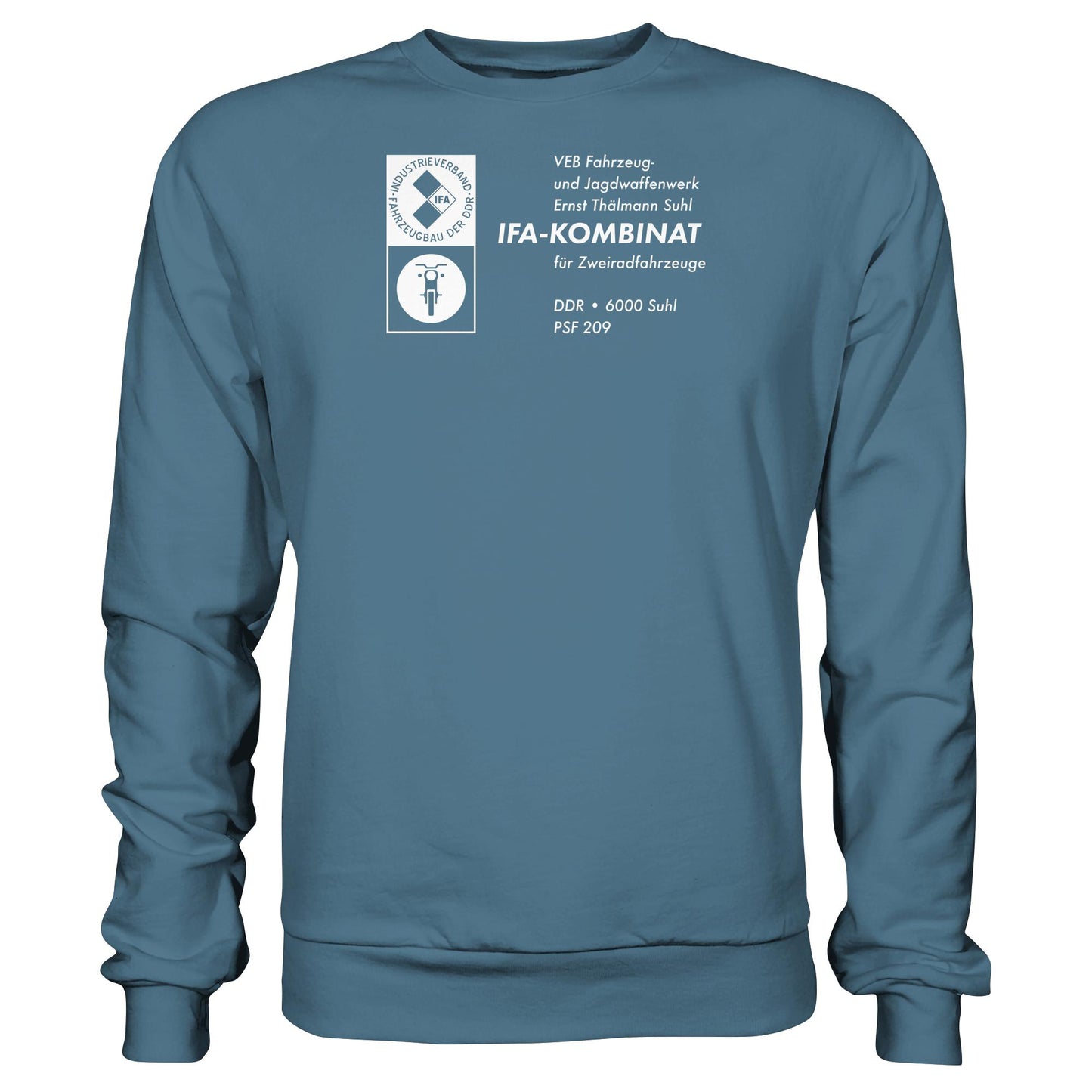DDR Ostalgie Pullover Unisex • VEB FAHRZEUG- UND JAGDWAFFENWERK ERNST THÄLMANN SUHL