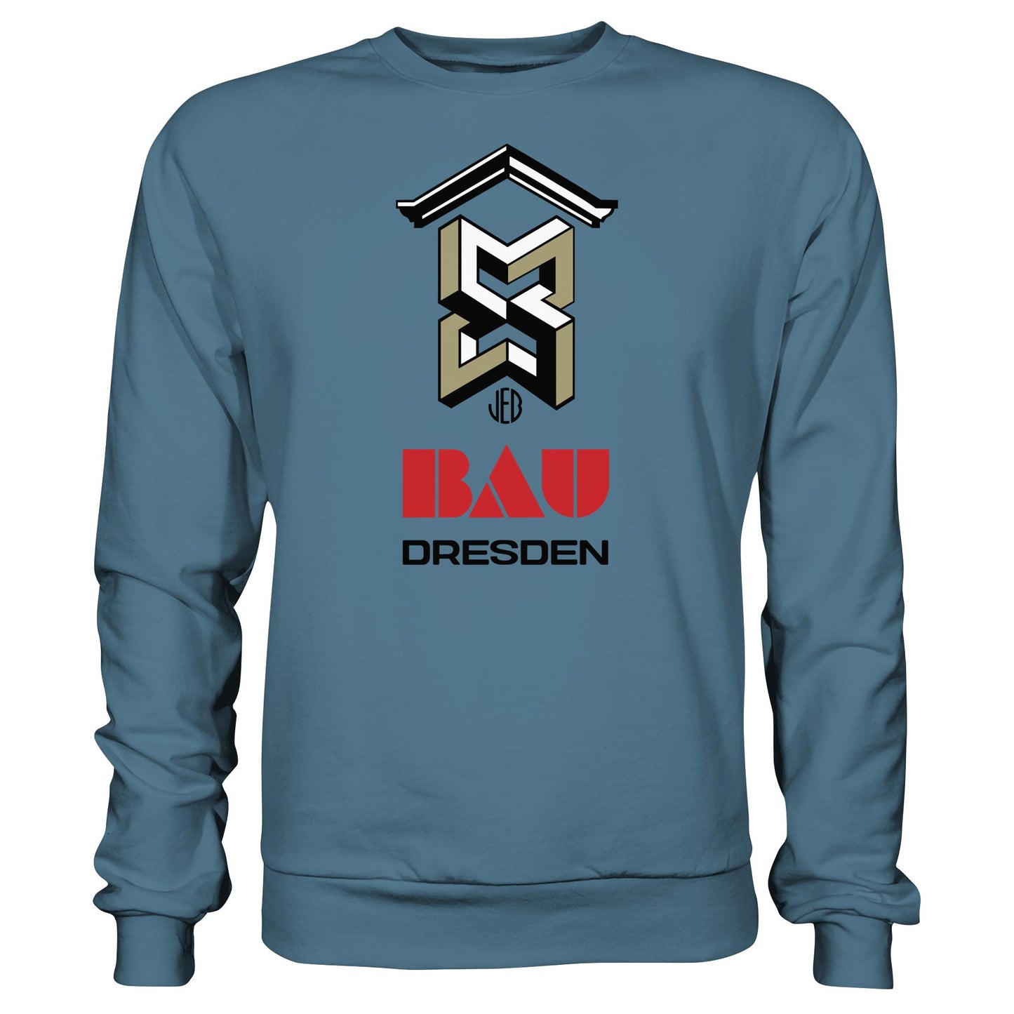 DDR Ostalgie Pullover Unisex • VEB BAU DRESDEN