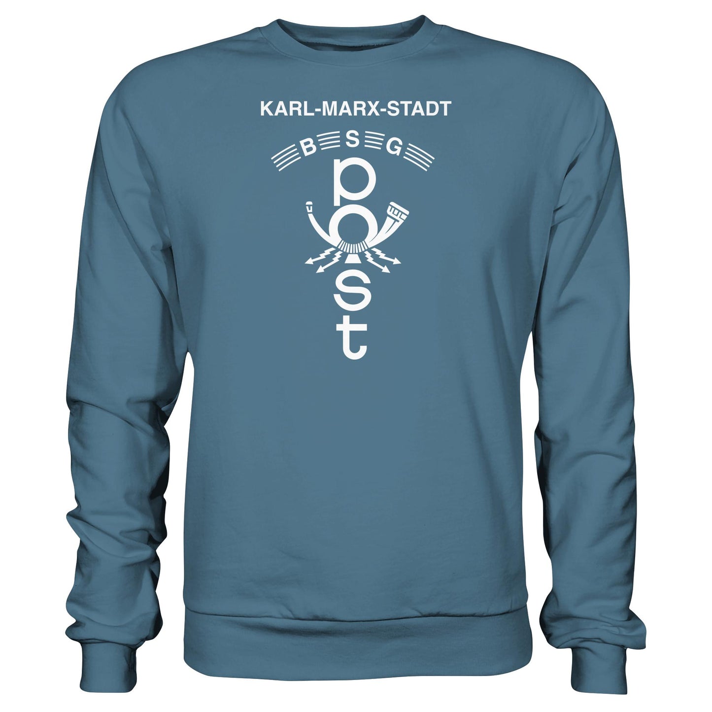 DDR Ostalgie Pullover Unisex • BSG POST KARL-MARX-STADT (ORIGINAL WIMPEL)