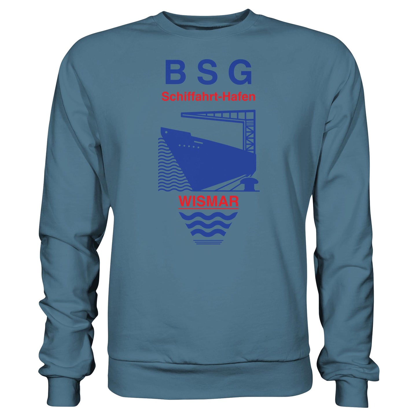 DDR Ostalgie Pullover Unisex • BSG SCHIFFAHRT HAFEN WISMAR