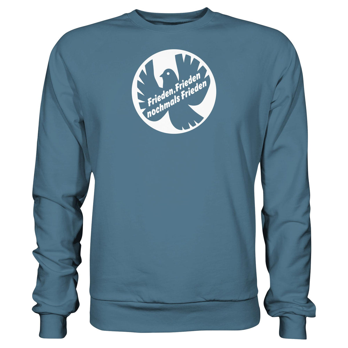 DDR Ostalgie Pullover Unisex • FRIEDEN, FRIEDEN NOCHMALS FRIEDEN (ORIGINAL BANNER)