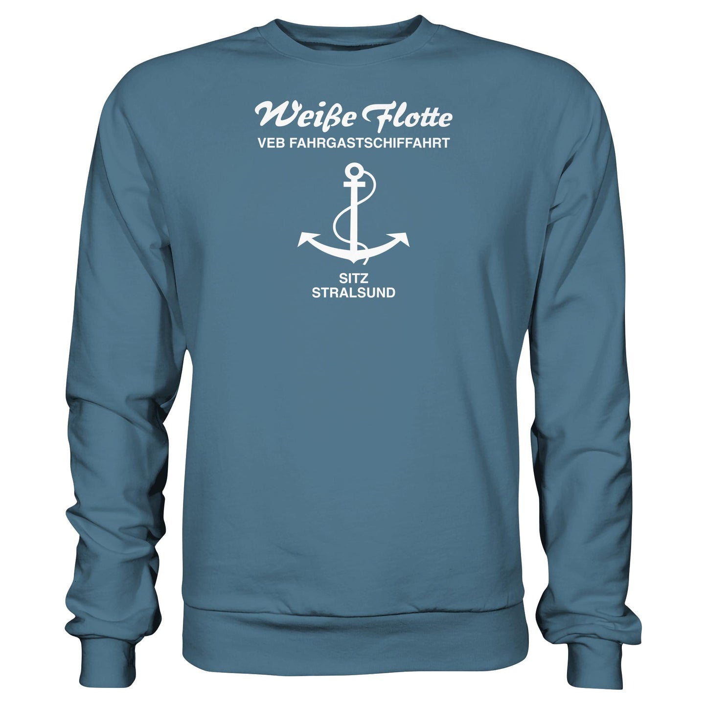 DDR Ostalgie Pullover Unisex • VEB FAHRGASTSCHIFFAHRT, STRALSUND