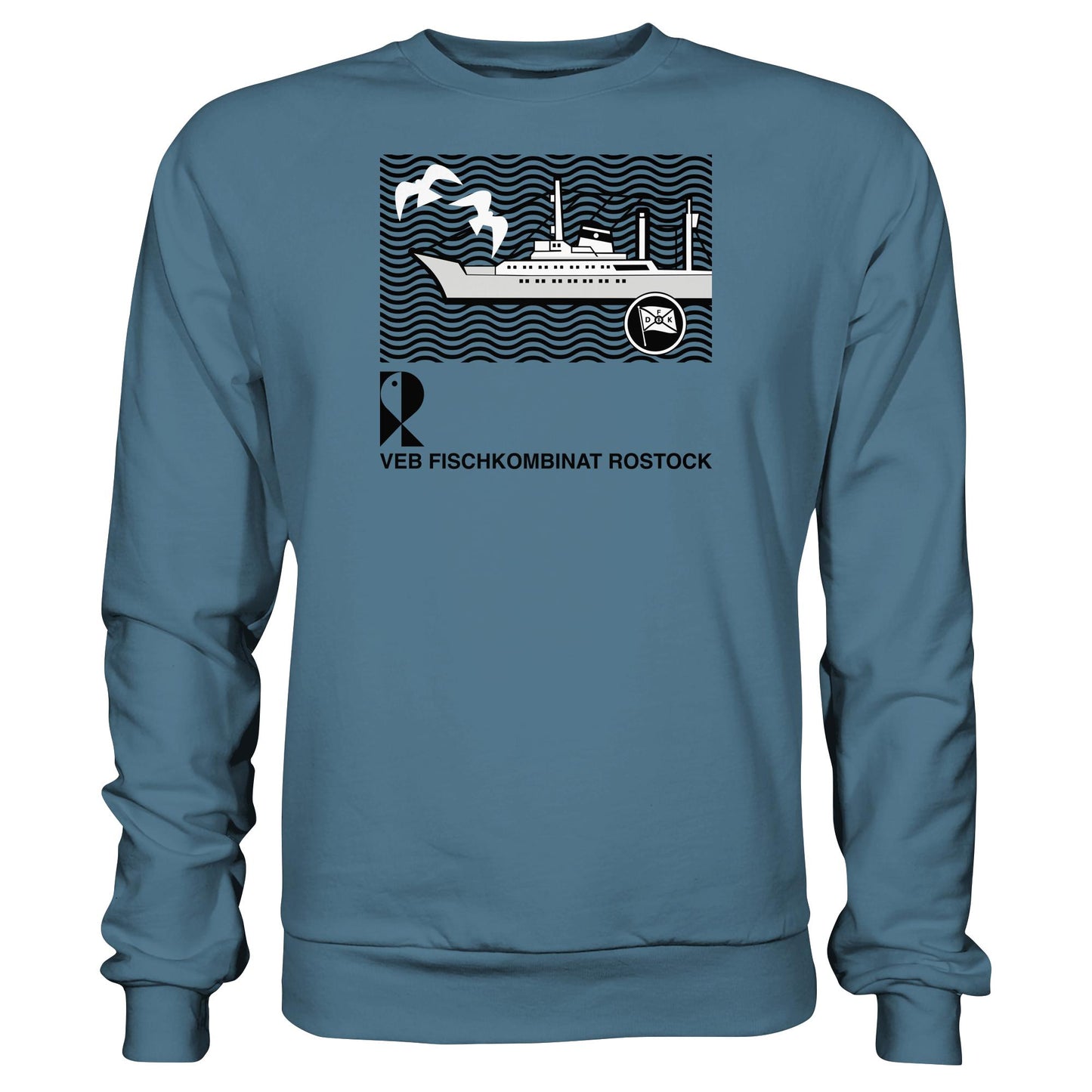 DDR Ostalgie Pullover Unisex • VEB FISCHKOMBINAT ROSTOCK