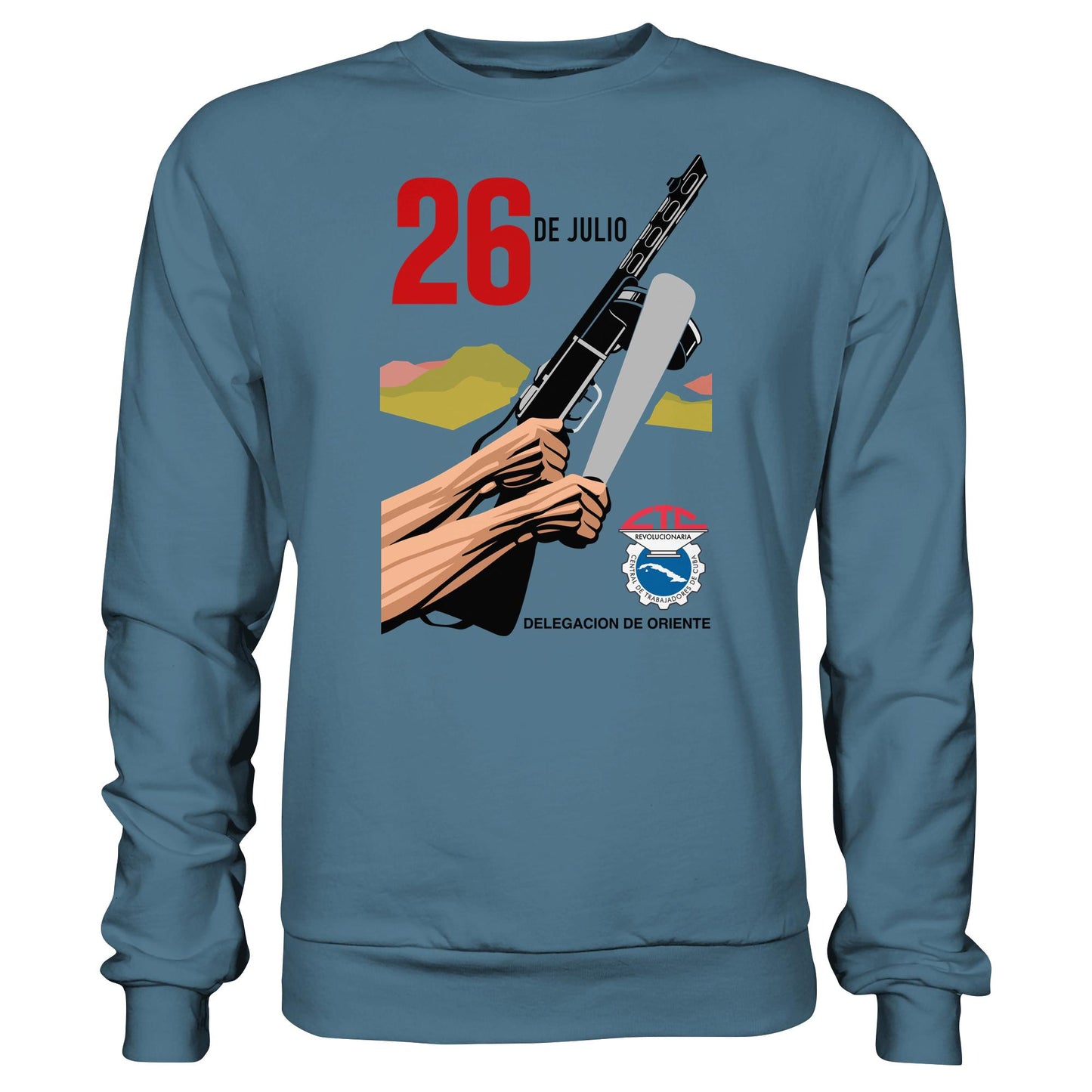 DDR Ostalgie Pullover Unisex • BEWEGUNG DES 26. JULI, KUBA (ORIGINAL POSTER)