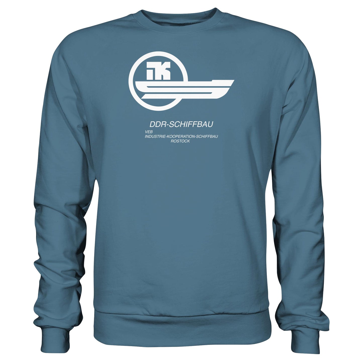 DDR Ostalgie Pullover Unisex • VEB INDUSTRIE-KOOPERATION SCHIFFBAU ROSTOCK