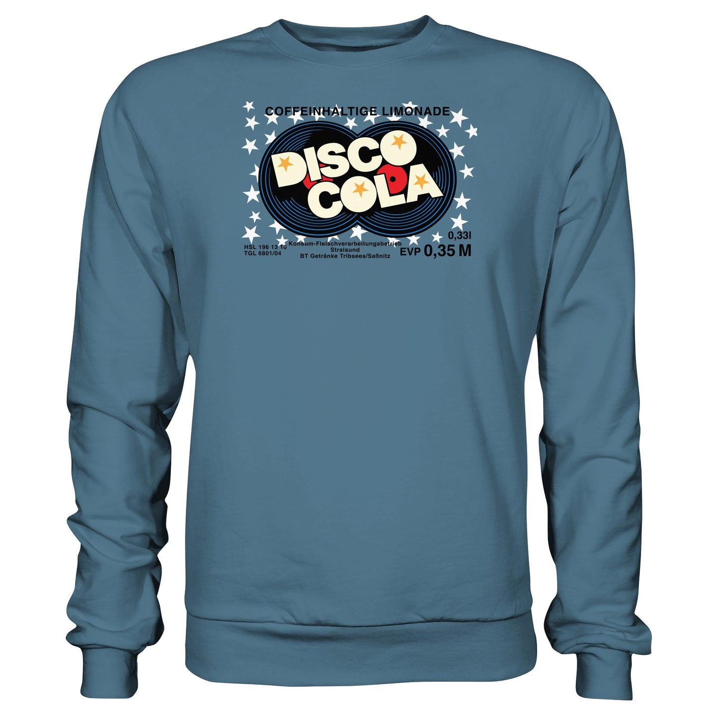 DDR Ostalgie Pullover Unisex • DISCO COLA - ORIGINAL ETIKETT