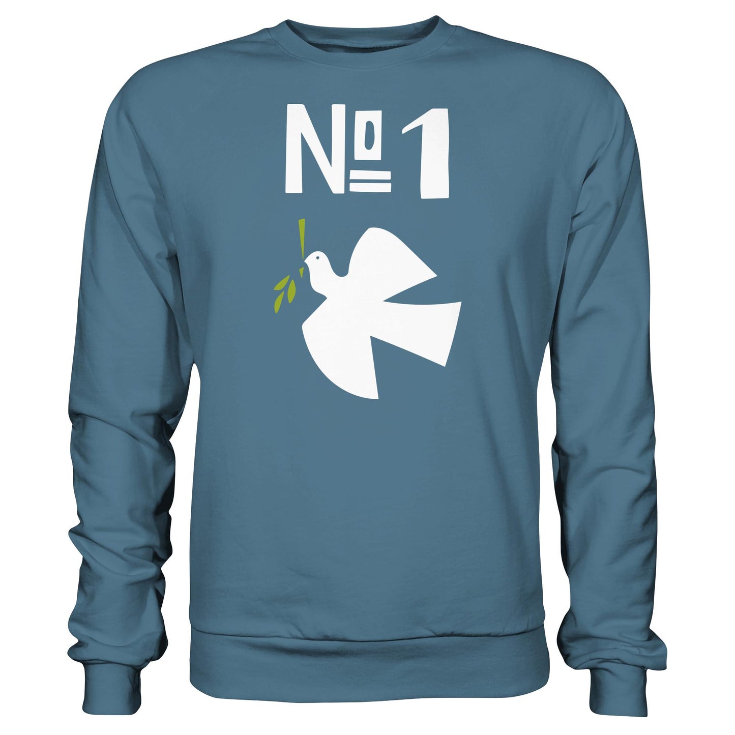 DDR Ostalgie Pullover Unisex • NO. 1 PRIORITÄT - FRIEDEN! (ORIGINAL PLAKAT)
