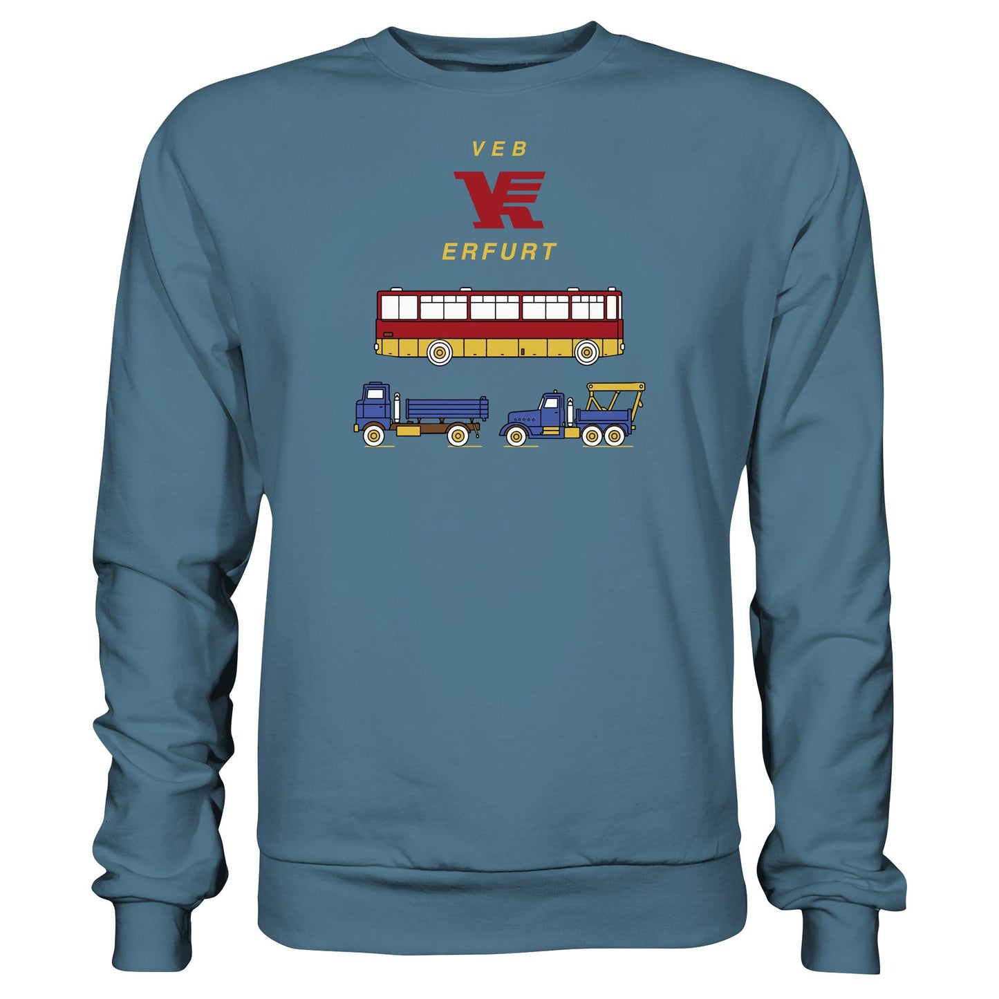 DDR Ostalgie Pullover Unisex • VEB VERKEHRSKOMBINAT ERFURT