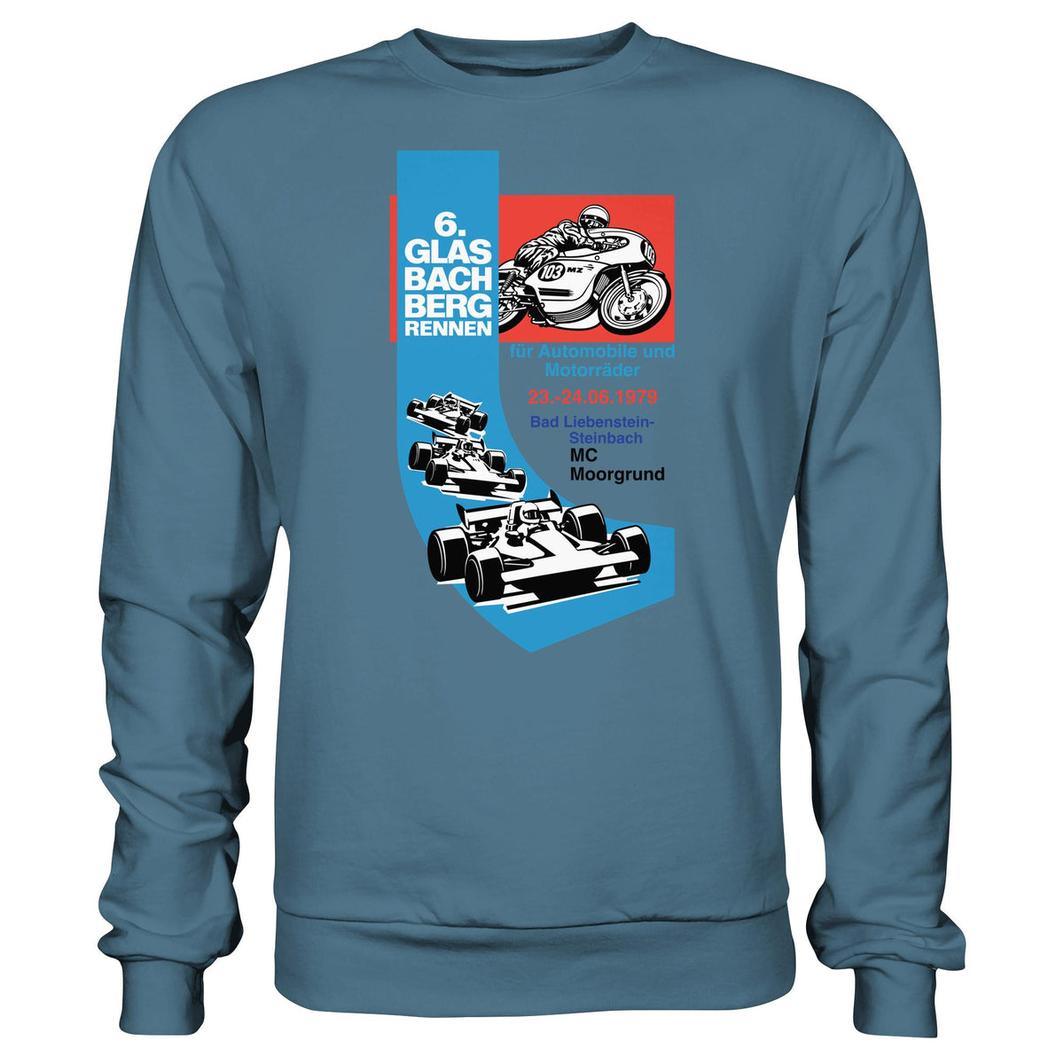 DDR Ostalgie Pullover Unisex • 6. GLASBACHBERGRENNEN 1979