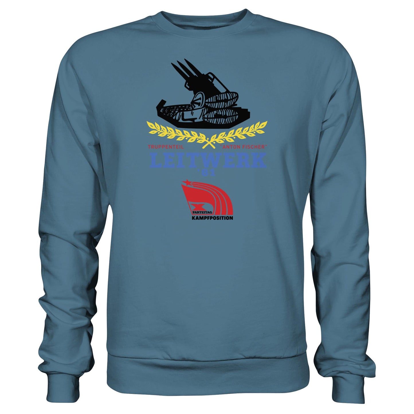 DDR Ostalgie Pullover Unisex • LEITWERK 81, TRUPPENTEIL ANTON FISCHER