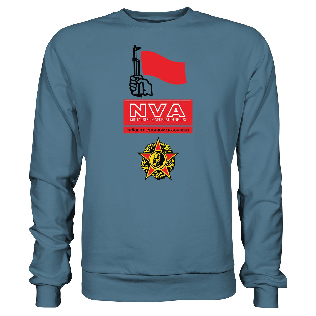 DDR Ostalgie Pullover Unisex • NVA - MILITÄRBEZIRK NEUBRANDENBURG
