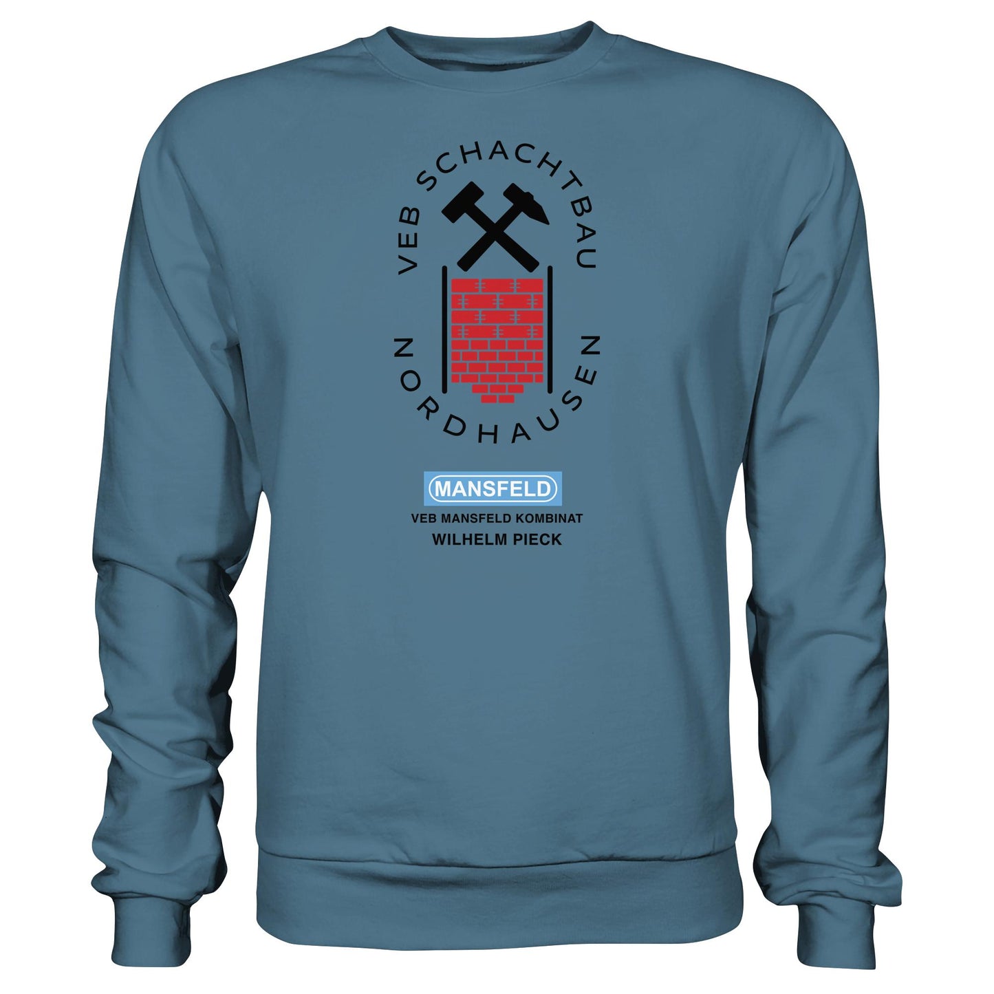 DDR Ostalgie Pullover Unisex • VEB SCHACHTBAU NORDHAUSEN - VEB MANSFELD KOMBINAT