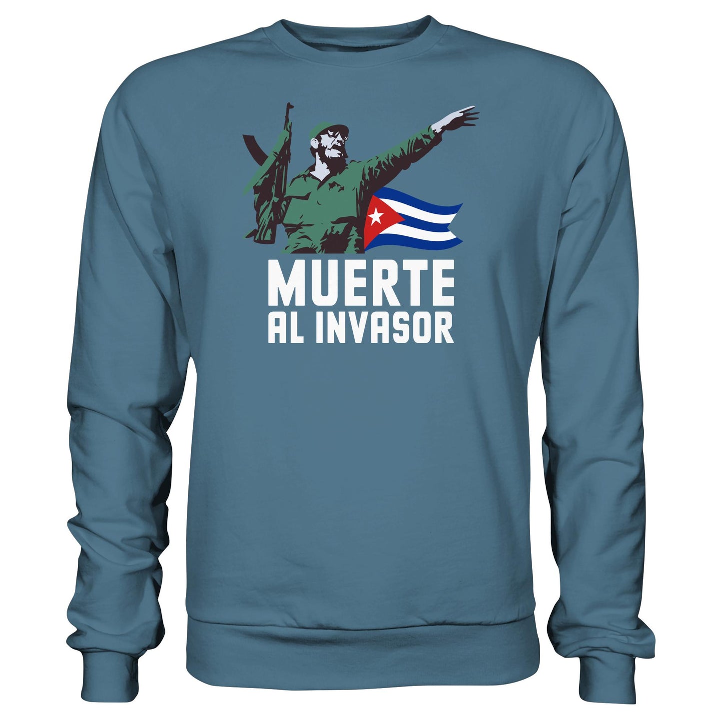 DDR Ostalgie Pullover Unisex • KUBA - MUERTE AL INVASOR