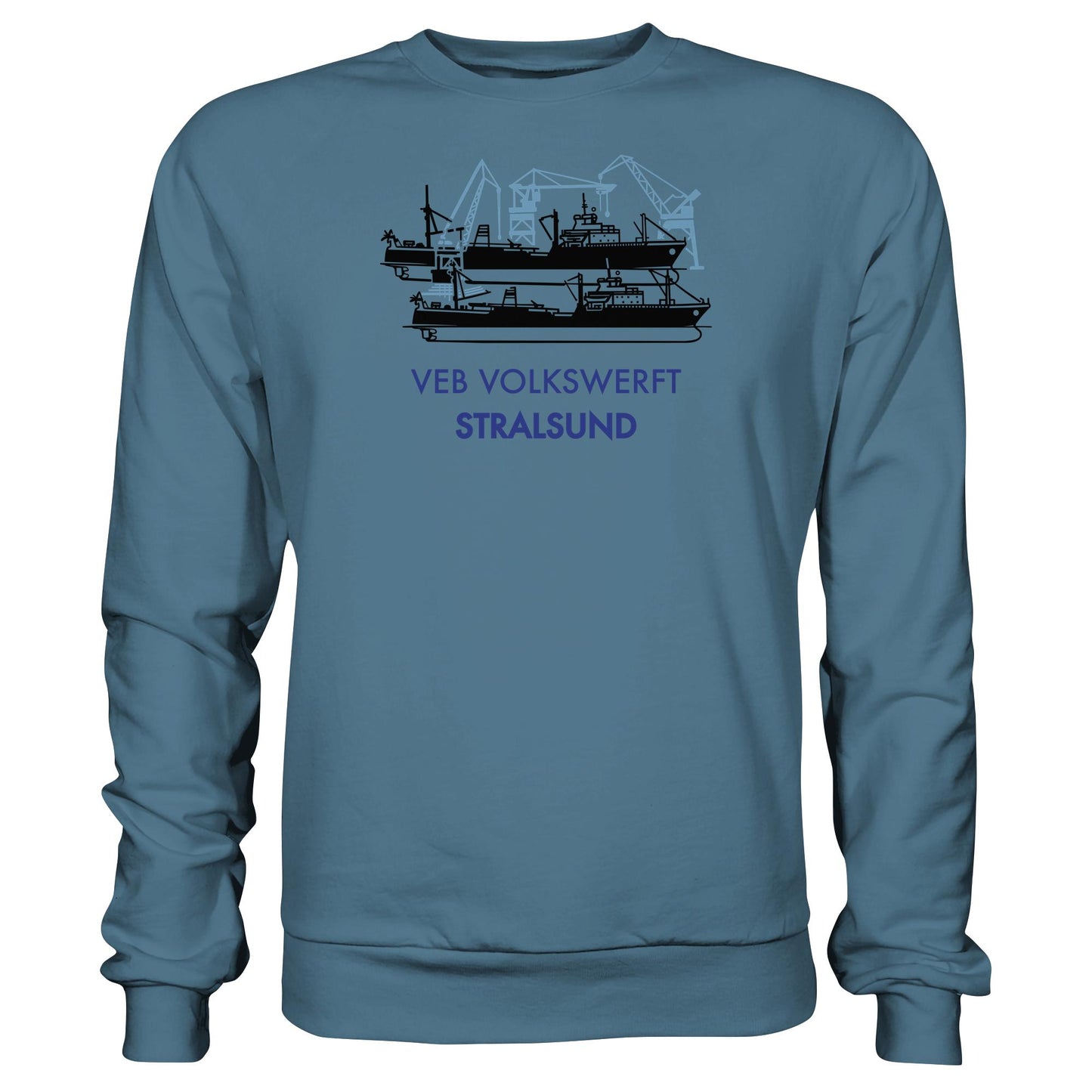 DDR Ostalgie Pullover Unisex • VEB VOLKSWERFT STRALSUND