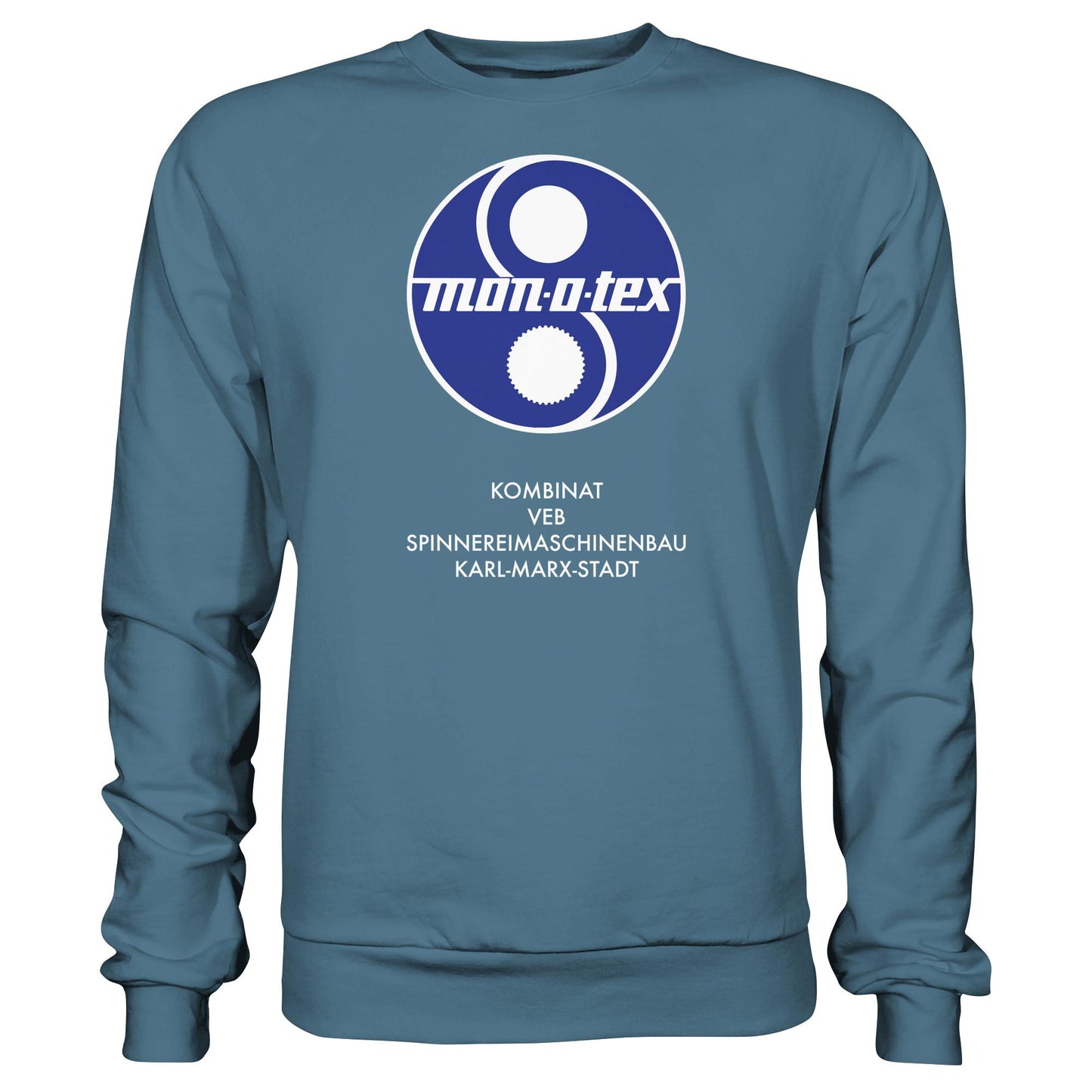 DDR Ostalgie Pullover Unisex • MONOTEX VEB KOMBINAT SPINNEREIMASCHINENBAU KARL-MARX-STADT