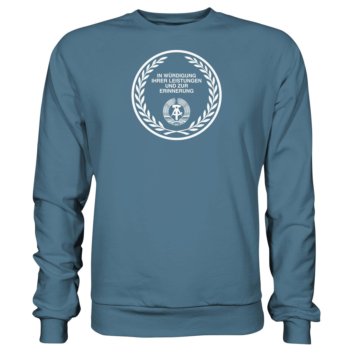 EHRENMÜNZE - IN WÜRDIGUNG IHRER LEISTUNGEN • DDR Ostalgie Pullover Unisex