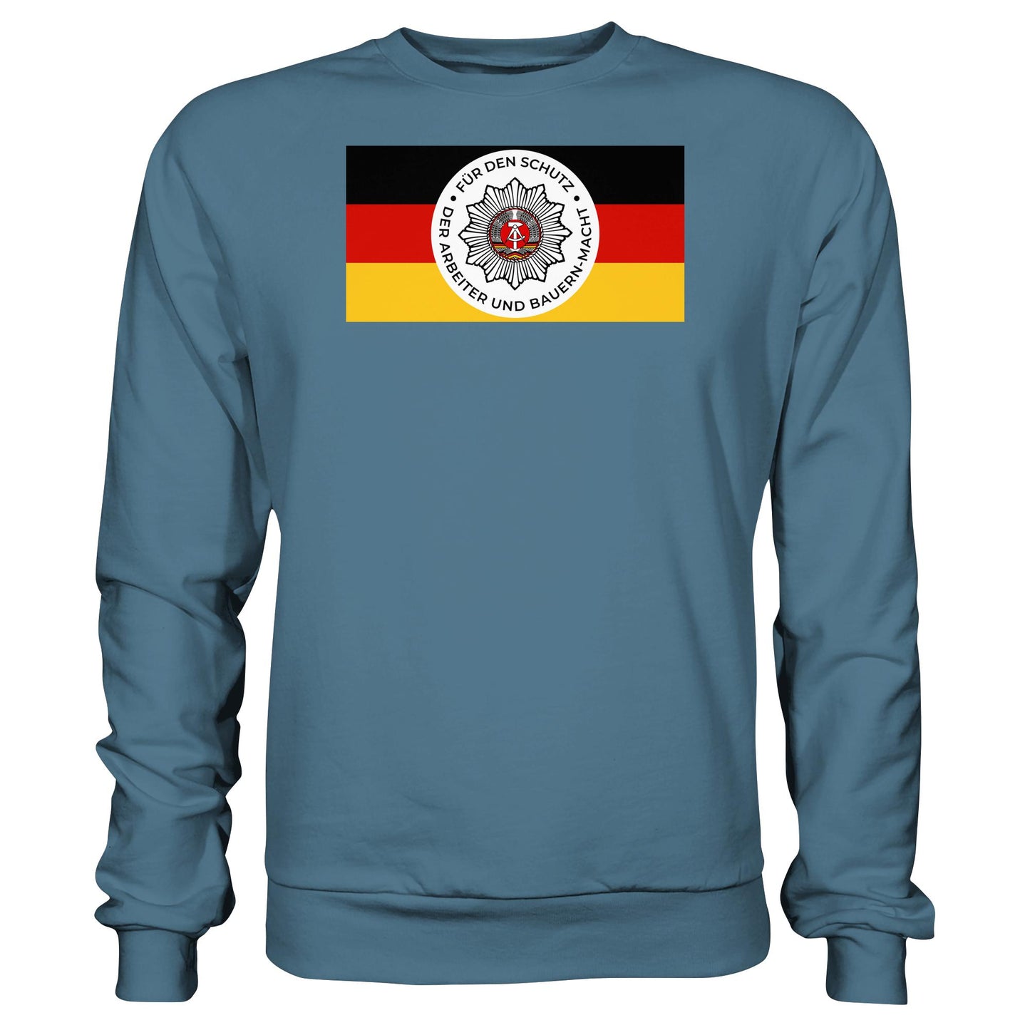 DDR Ostalgie Pullover Unisex • NVA - FÜR DEN SCHUTZ DER ARBEITER- UND BAUERNMACHT (ORIGINAL BANDEROLE)