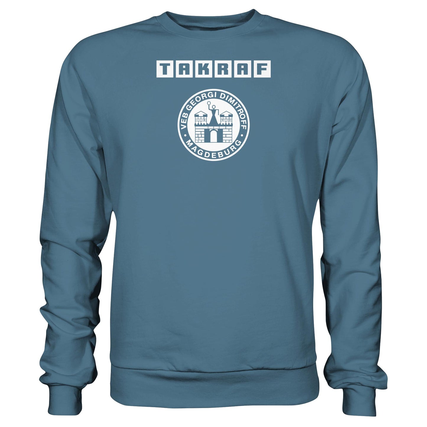 DDR Ostalgie Pullover Unisex • TAKRAF - VEB GEORGI DIMITROFF MAGDEBURG