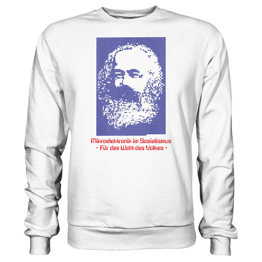 DDR Ostalgie Pullover Unisex • DDR MIKROELEKTRONIK FÜR DAS WOHL DES VOLKES (ORIGINAL POSTER)