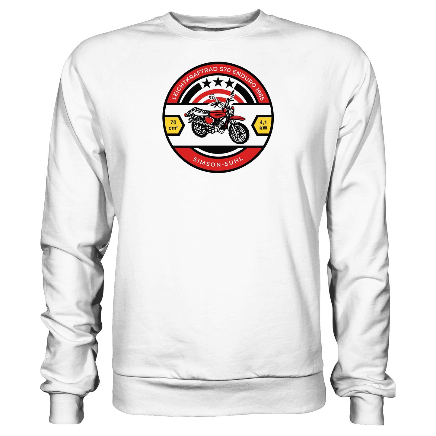 DDR Ostalgie Pullover Unisex • SIMSON S70 - ORIGINAL BIERDECKEL