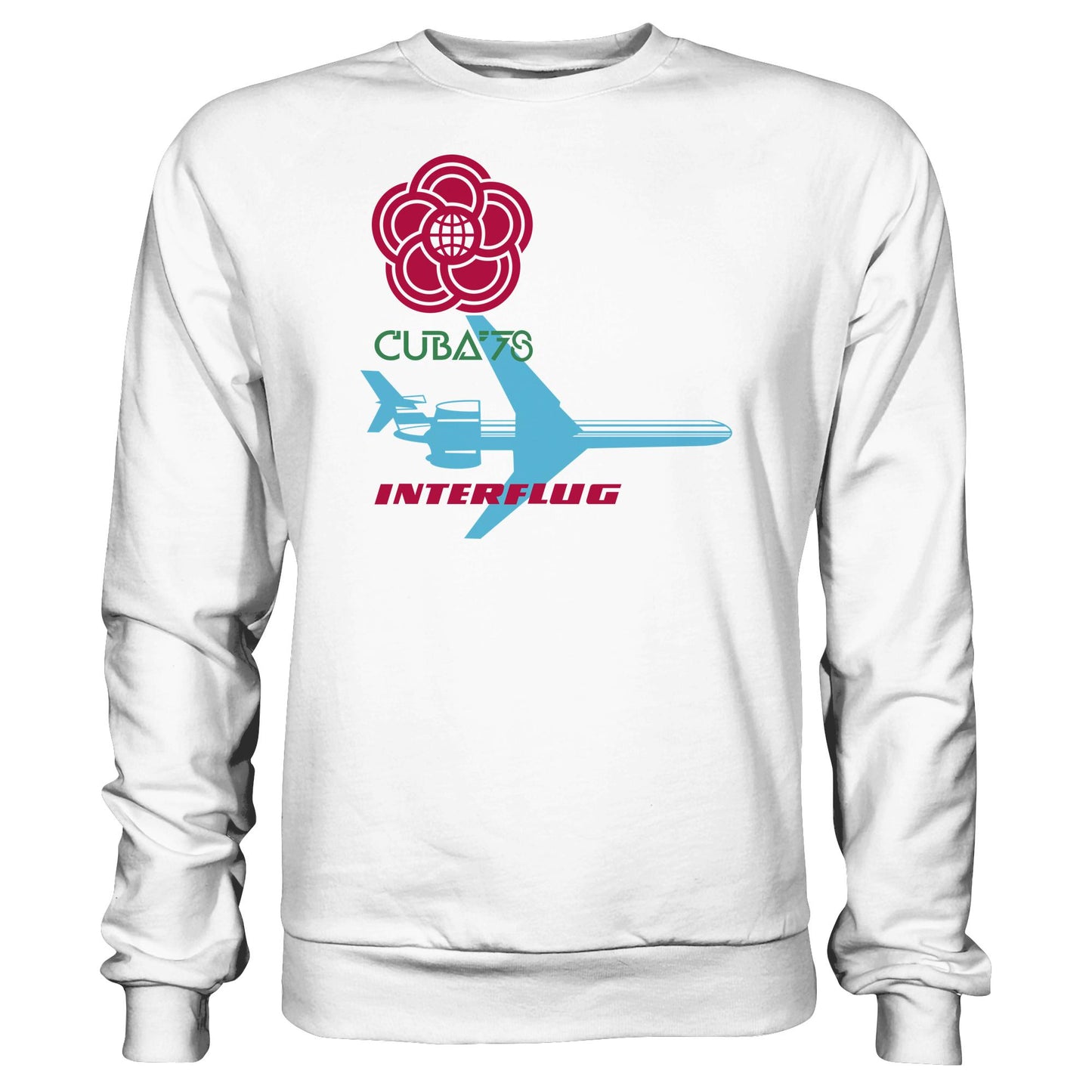 DDR Ostalgie Pullover Unisex • INTERFLUG BERLIN - CUBA WELTFESTSPIELE 1978 (ORIGINAL SONDERSTEMPEL)