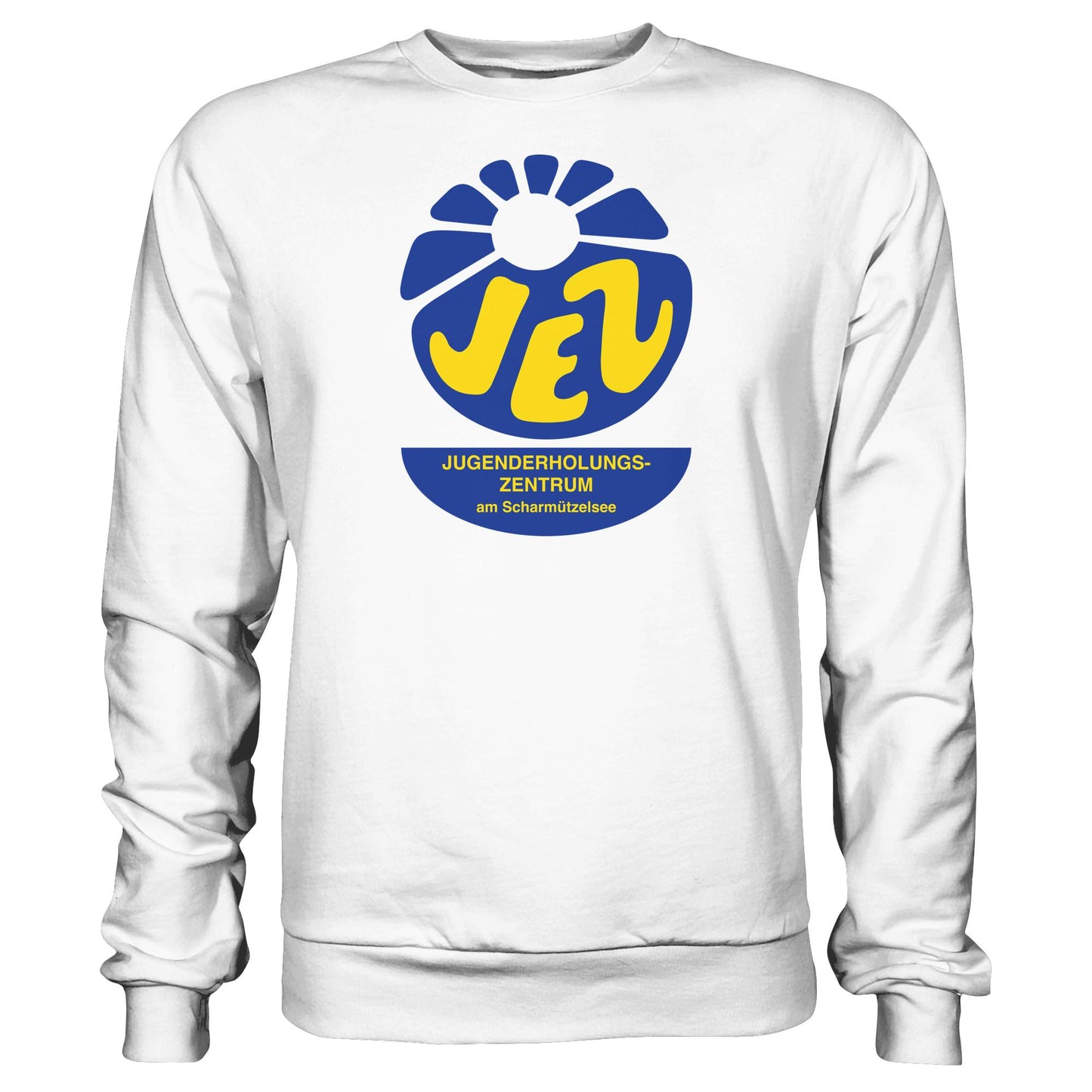 DDR Ostalgie Pullover Unisex • JEZ - JUGENDERHOLUNGSZENTRUM SCHARMÜTZELSEE