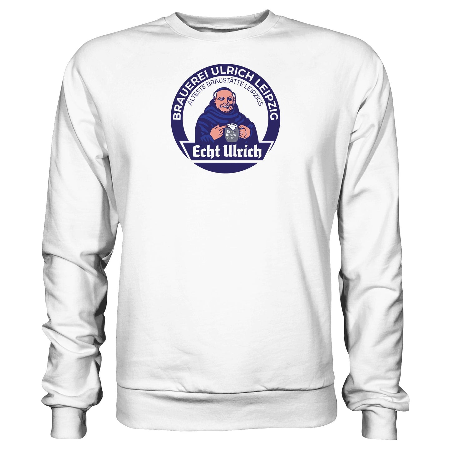 DDR Ostalgie Pullover Unisex • ECHT ULRICH BIER LEIPZIG (ORIGINAL BIERDECKEL)