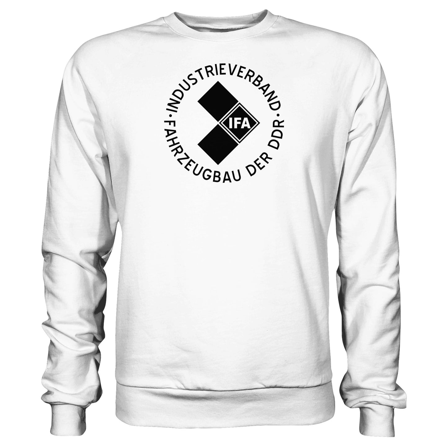 DDR Ostalgie Pullover Unisex • IFA INDUSTRIEVERBAND FAHRZEUGBAU ( LOGO 1970er) - hell