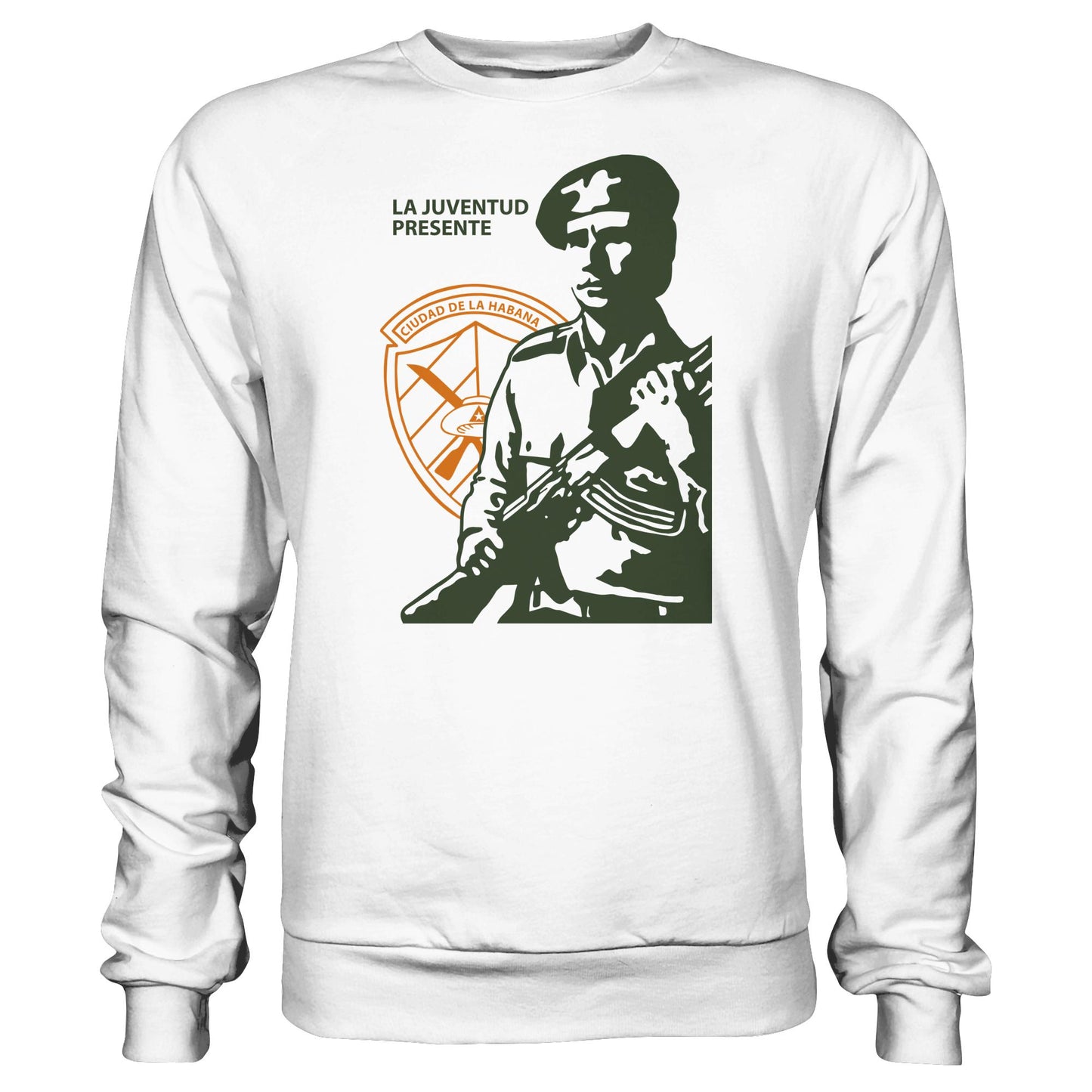 DDR Ostalgie Pullover Unisex • LA JUVENTUD PRESENTE CIUDAD DE LA HABANA (DIE JUGEND HAVANNAS IST AKTIV)
