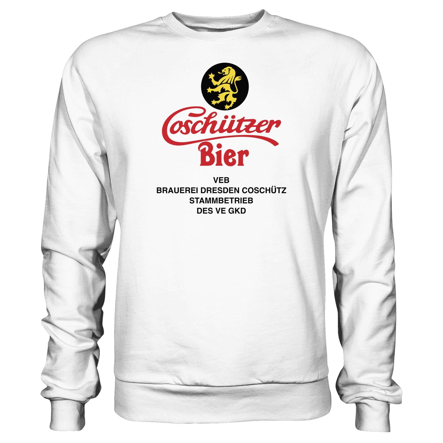 DDR Ostalgie Pullover Unisex • COSCHÜTZER BIER - VEB BRAUER DRESDEN