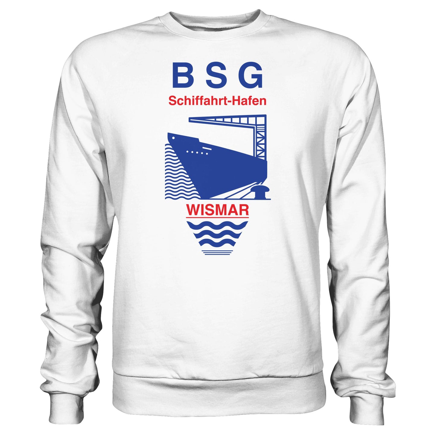 DDR Ostalgie Pullover Unisex • BSG SCHIFFAHRT HAFEN WISMAR