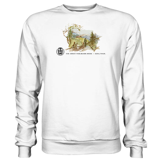 DDR Ostalgie Pullover Unisex • VEB SUHL ERNST-THÄLMANN-WERK (ORIGINAL-PROSPEKT)