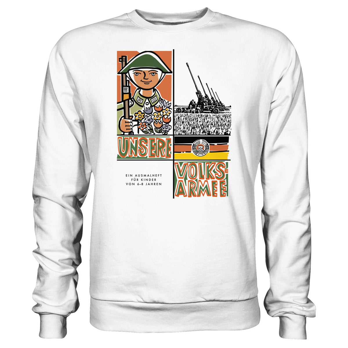 NVA - UNSERE VOLKSARMEE (AUSMALHEFT) | DDR Ostalgie Pullover Unisex