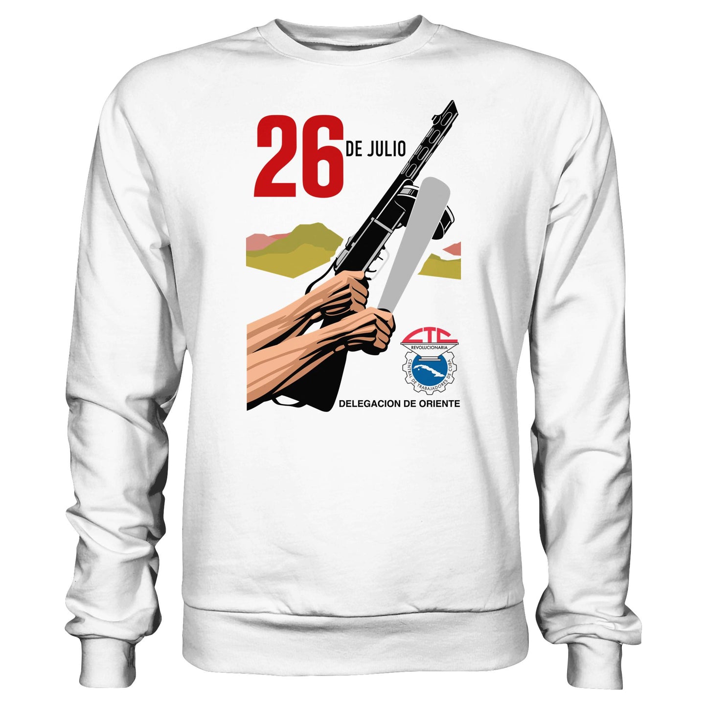 DDR Ostalgie Pullover Unisex • BEWEGUNG DES 26. JULI, KUBA (ORIGINAL POSTER)