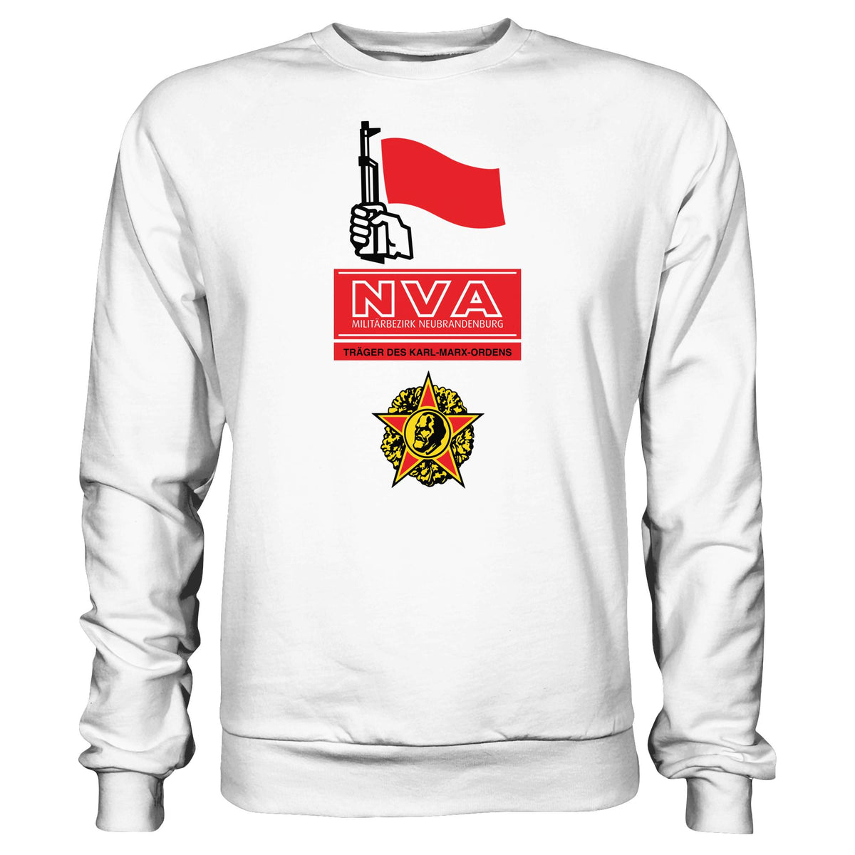DDR Ostalgie Pullover Unisex • NVA - MILITÄRBEZIRK NEUBRANDENBURG
